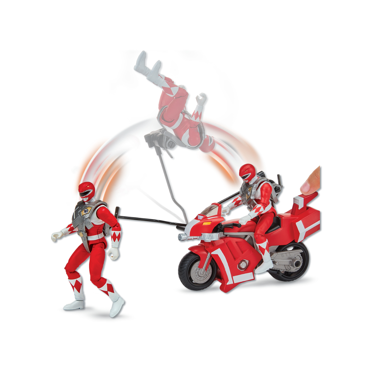 Model Kit Power Rangers - Могучие рейнджеры: Боевой велосипед Тираннозавра, фигурка