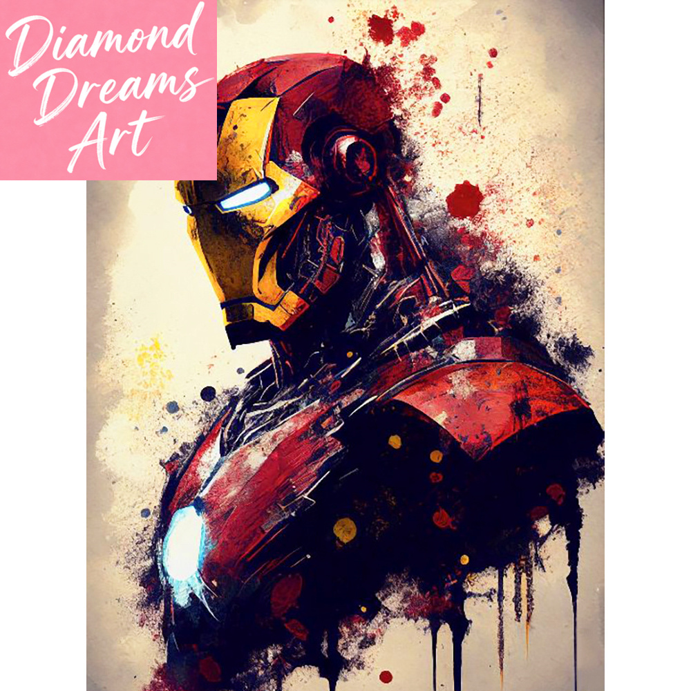 Model Kit Iron Man - Набор для алмазной вышивки Marvel DIY:
