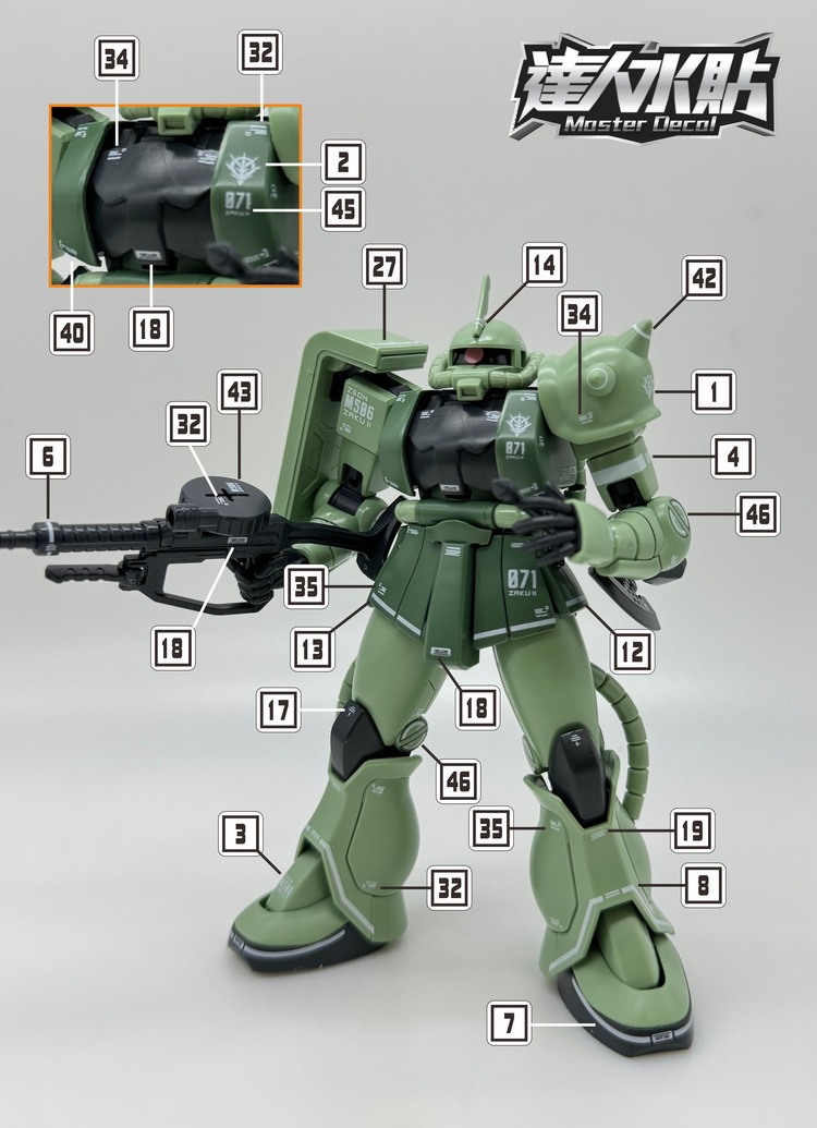 Наклейки Master Decal H028 флу – обзор и цена Model Kit Gundam Wing
